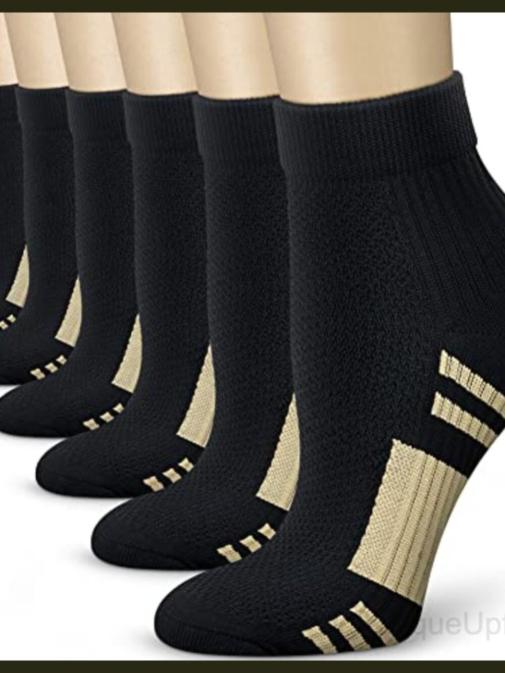 CHARMKING Compression Socks 6 Pack 15-20 mmHg Nylon Spandex Unisex